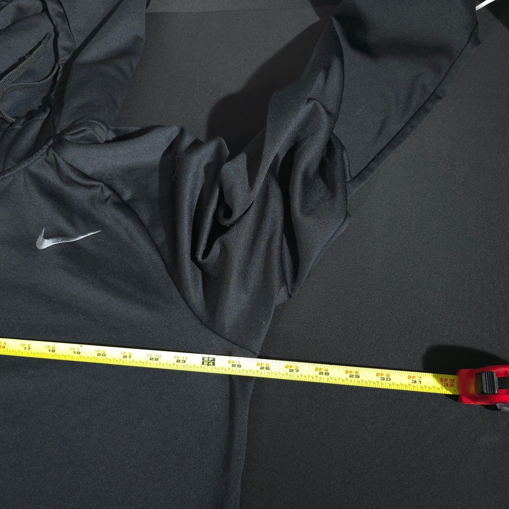 Nike Dri-FIT Full Zip Hoodie Mens XL Black AJ4450-010 Active Jacket Swoosh Logo - Picture 4 of 10